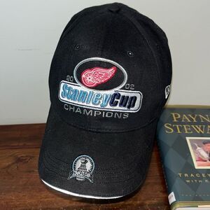New Era Black Detroit Red Wings 2002 Stanley Cup Champions Championship Hat Cap